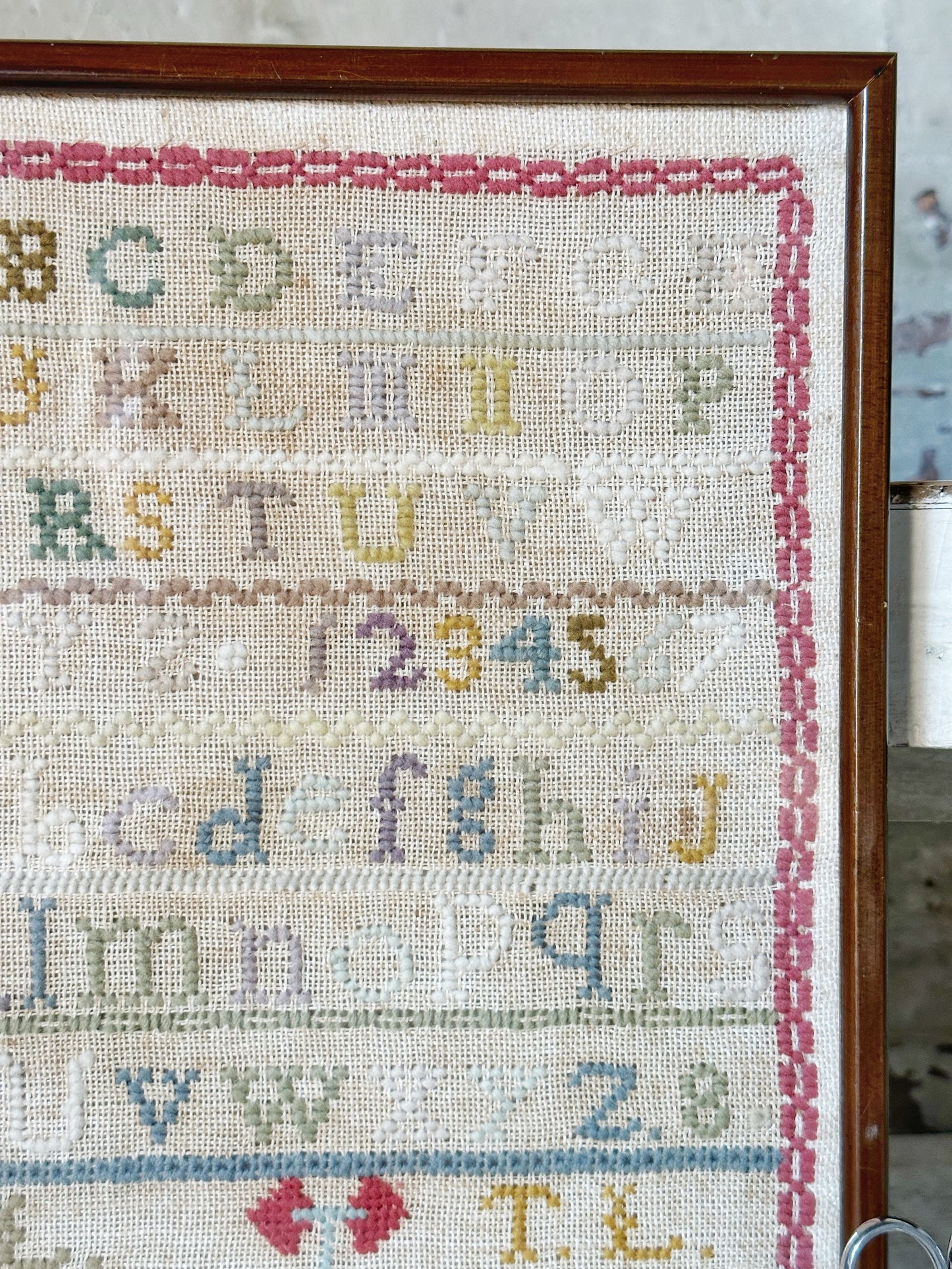 A late 1900’s Framed sampler