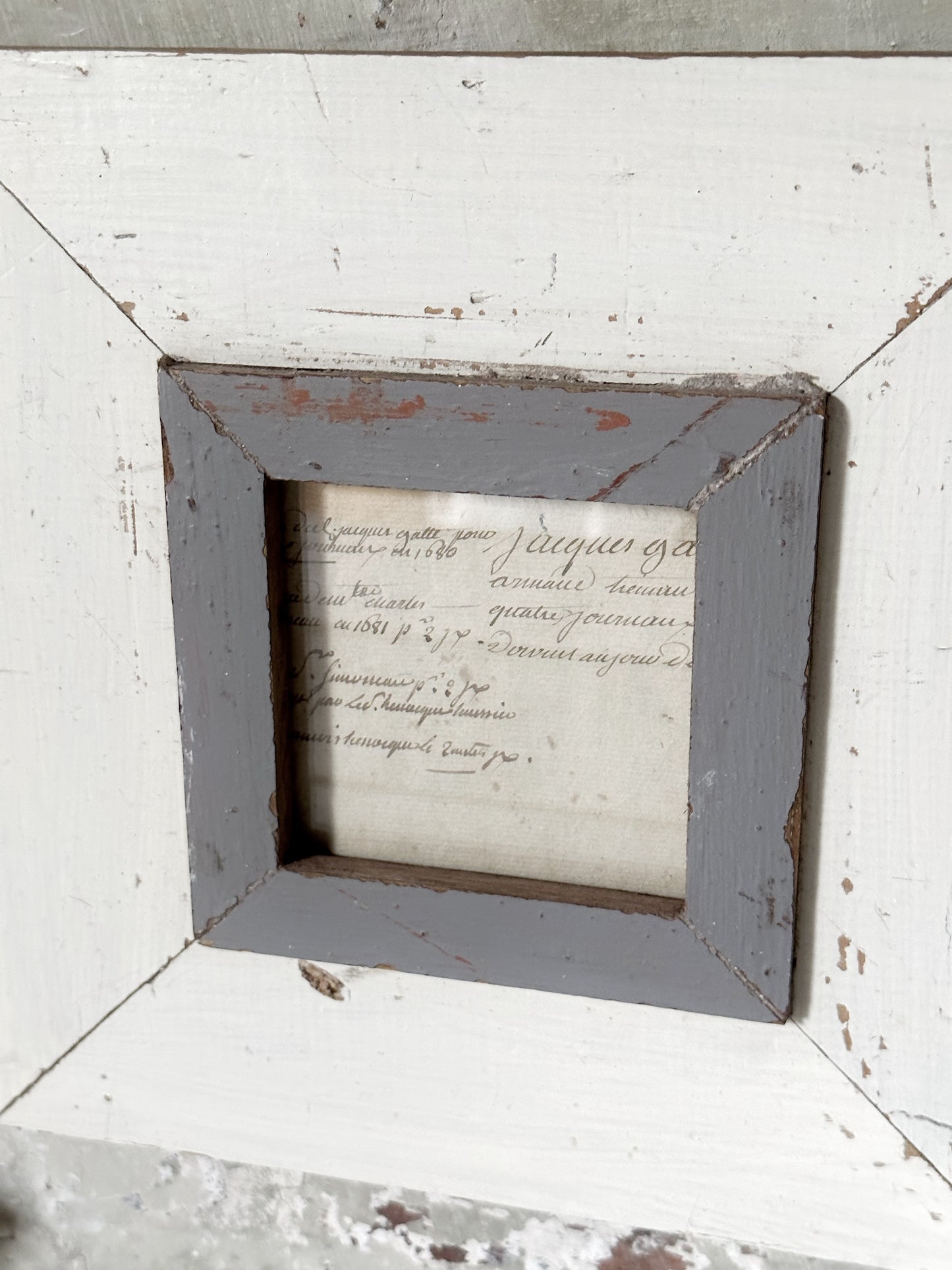Recycled Wooden Frame by Luna Design A6 Square B