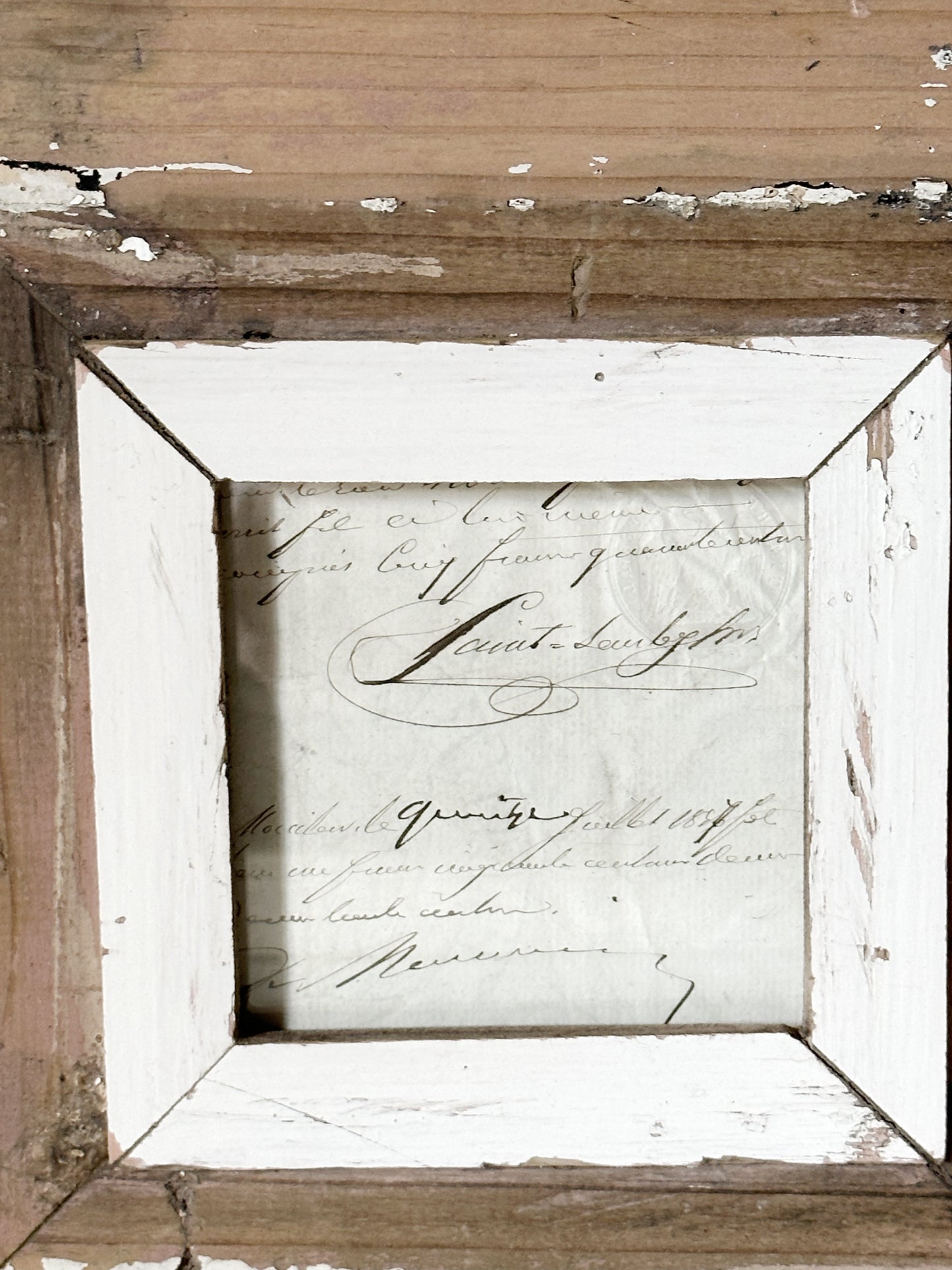 Recycled Wooden Frame by Luna Design A6 Square P
