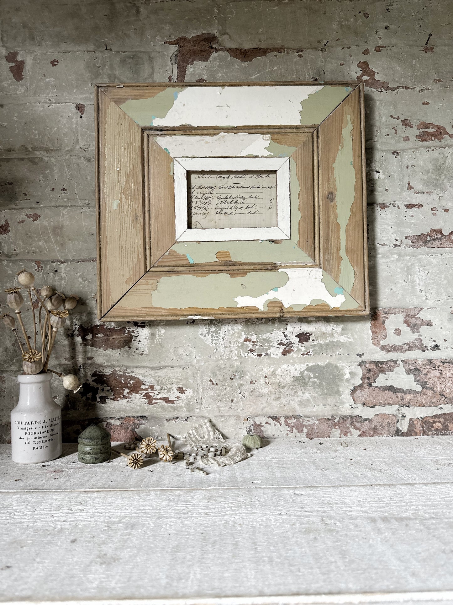 Recycled Wooden Frame by Luna Design Wide Edge B