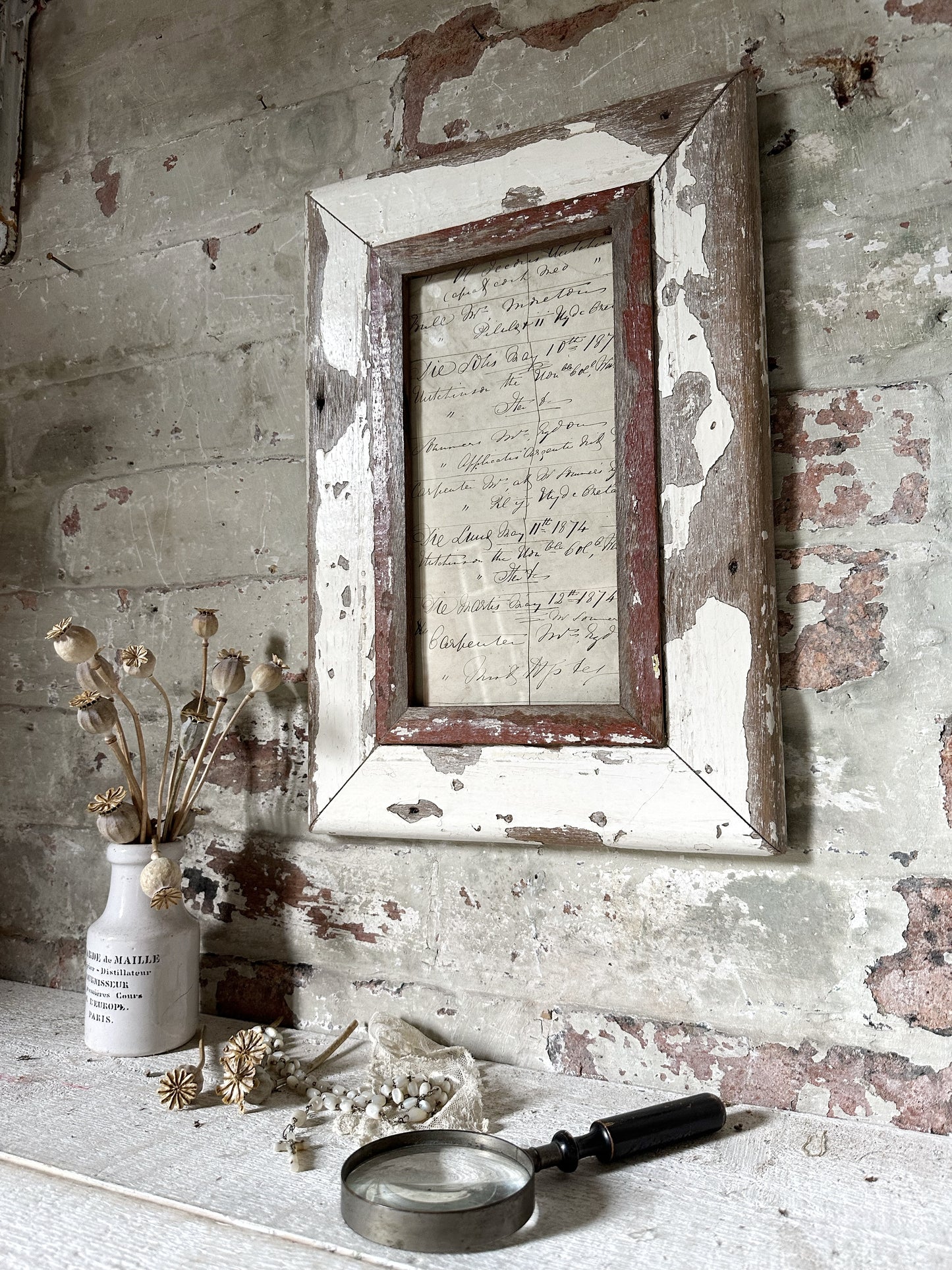 Recycled Wooden Frame by Luna Design A4 Skinny B