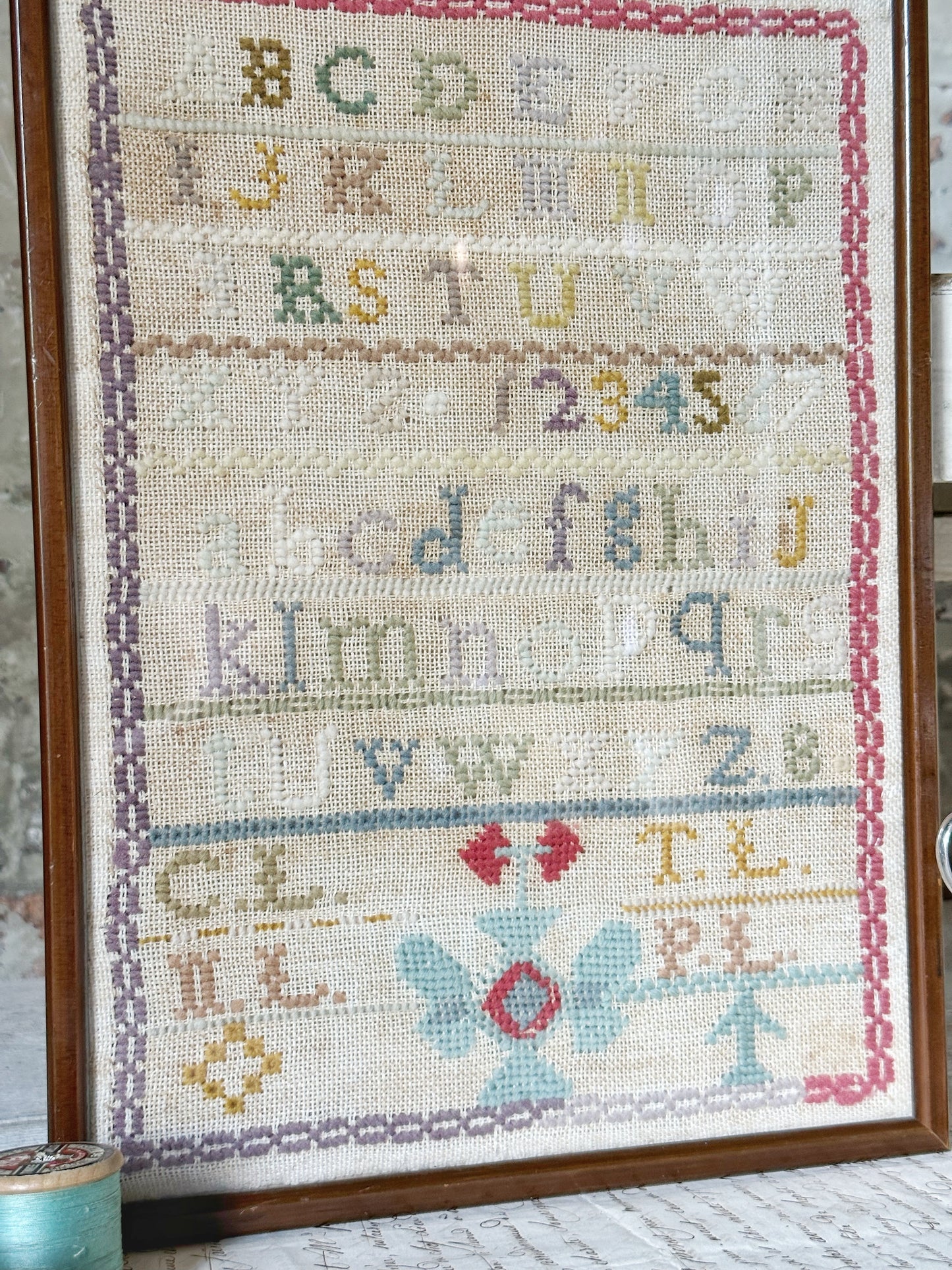 A late 1900’s Framed sampler