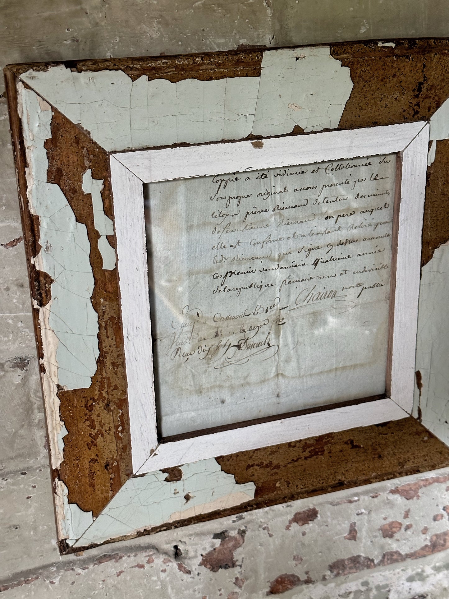 Recycled Wooden Frame by Luna Design A4 Square A