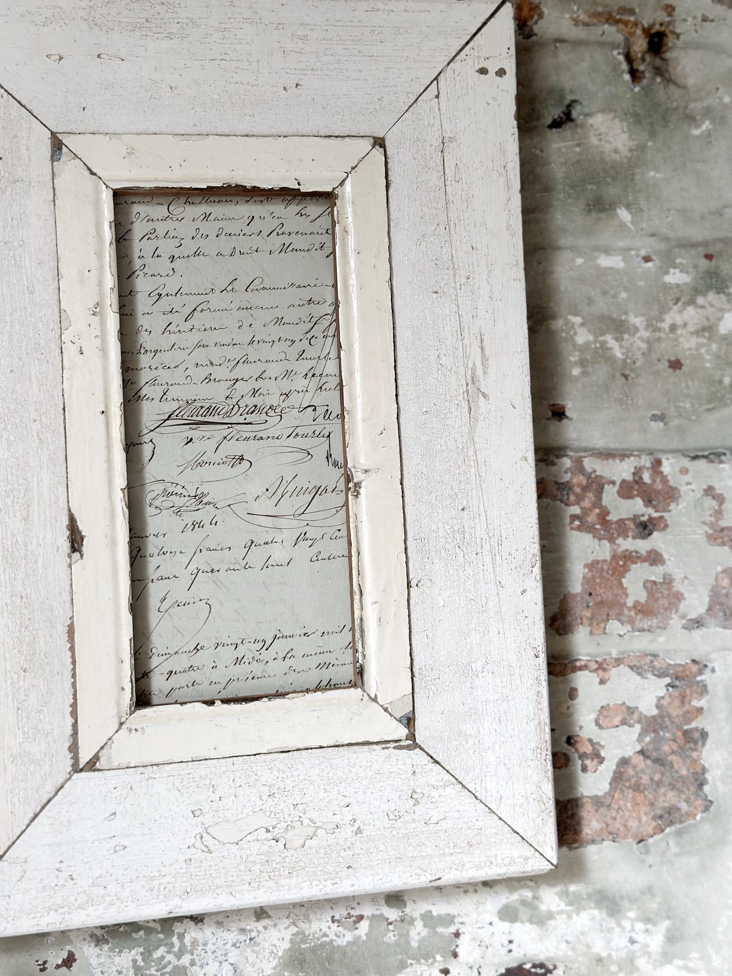 Recycled Wooden Frame by Luna Design A6 Tall C
