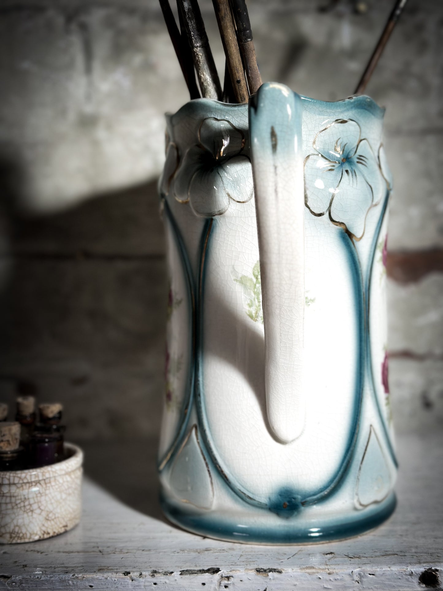 Victorian Rose Chintz Water Jug