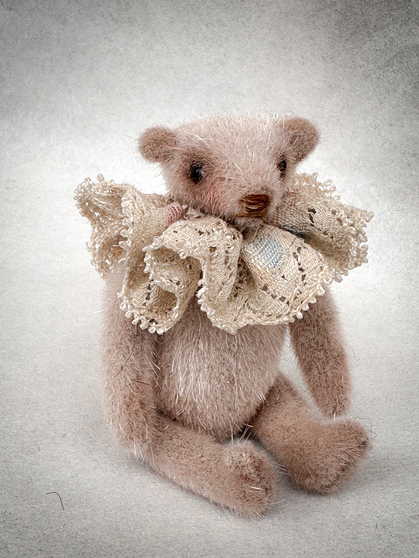 Handmade One of a Kind Mohair Art Teddy Bear by Goody Two Shoes