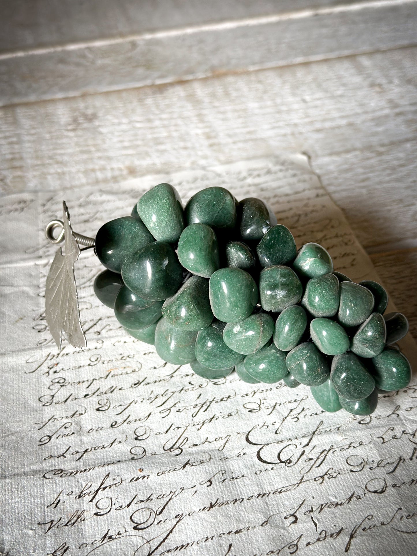 Vintage Jade Bunch of Grapes