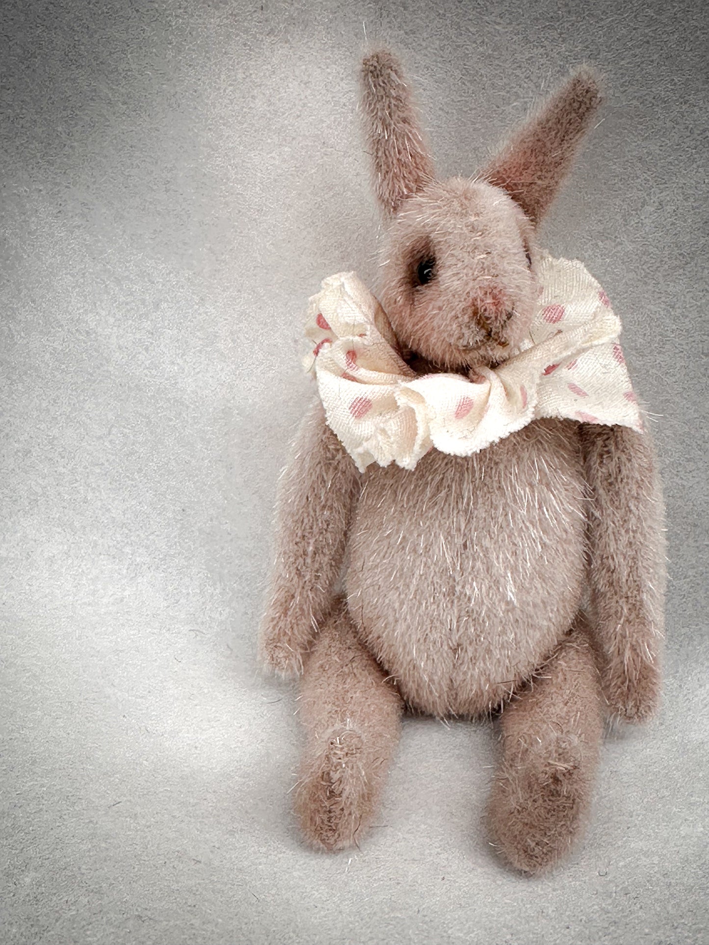 Handmade One of a Kind Mohair Art Teddy Bunny by Goody Two Shoes