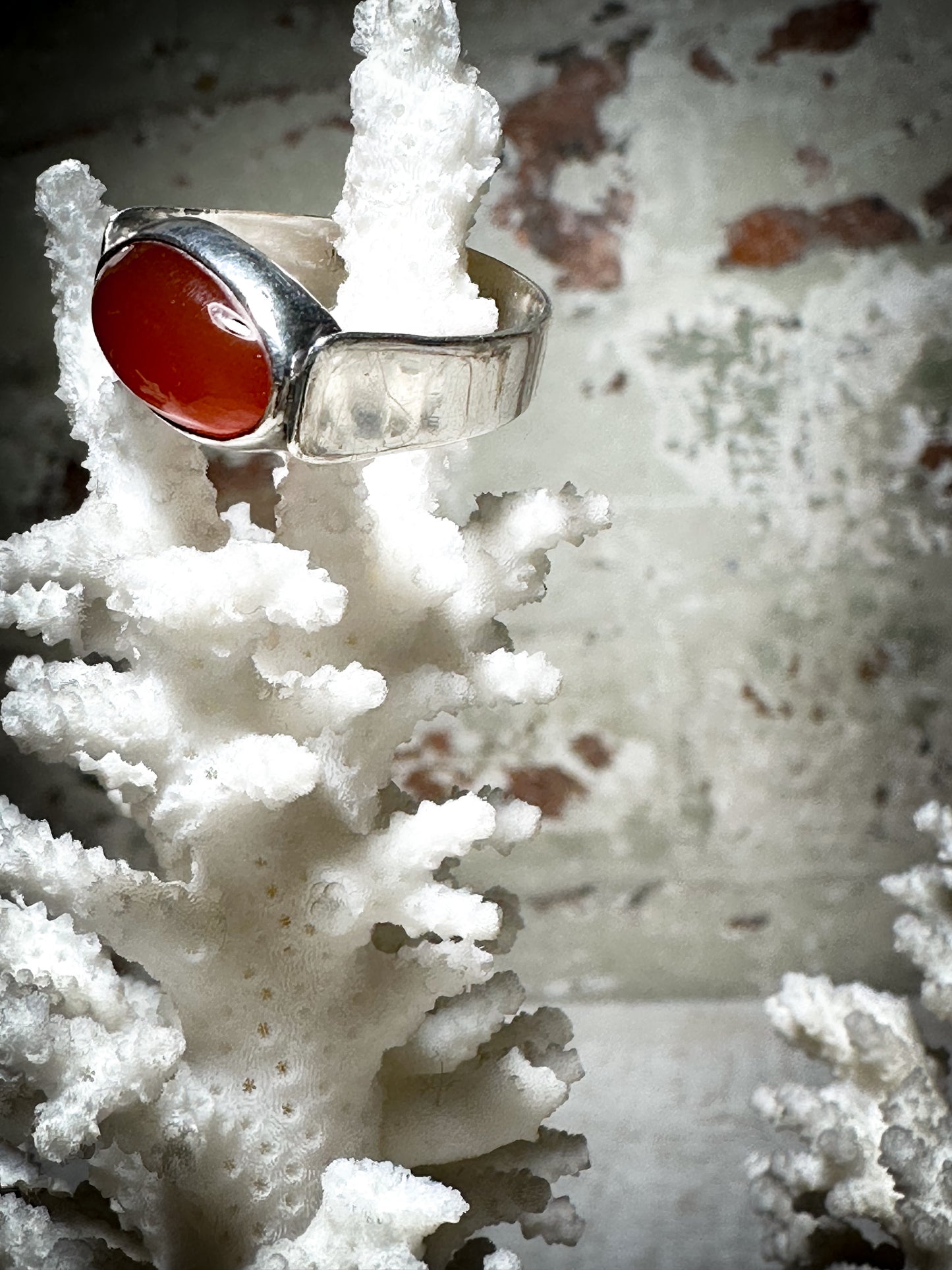 Antique Silver Carnelian Ring