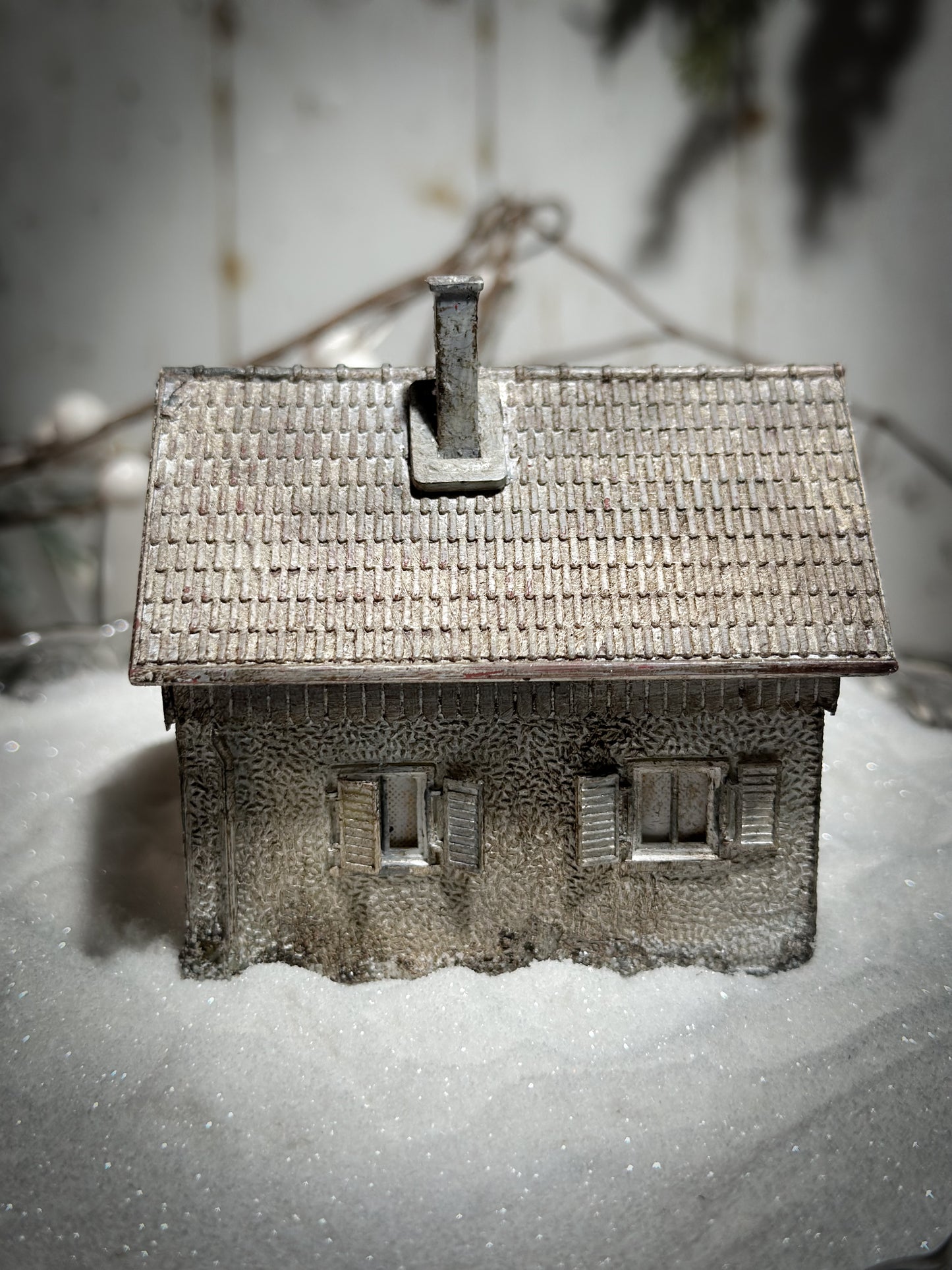 A reworked vintage model German Putz cottage