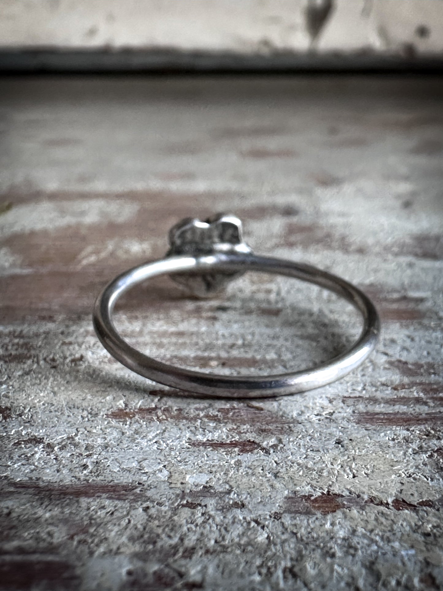 Little Meadow Flower Ring – Fine Silver Botanical Ring