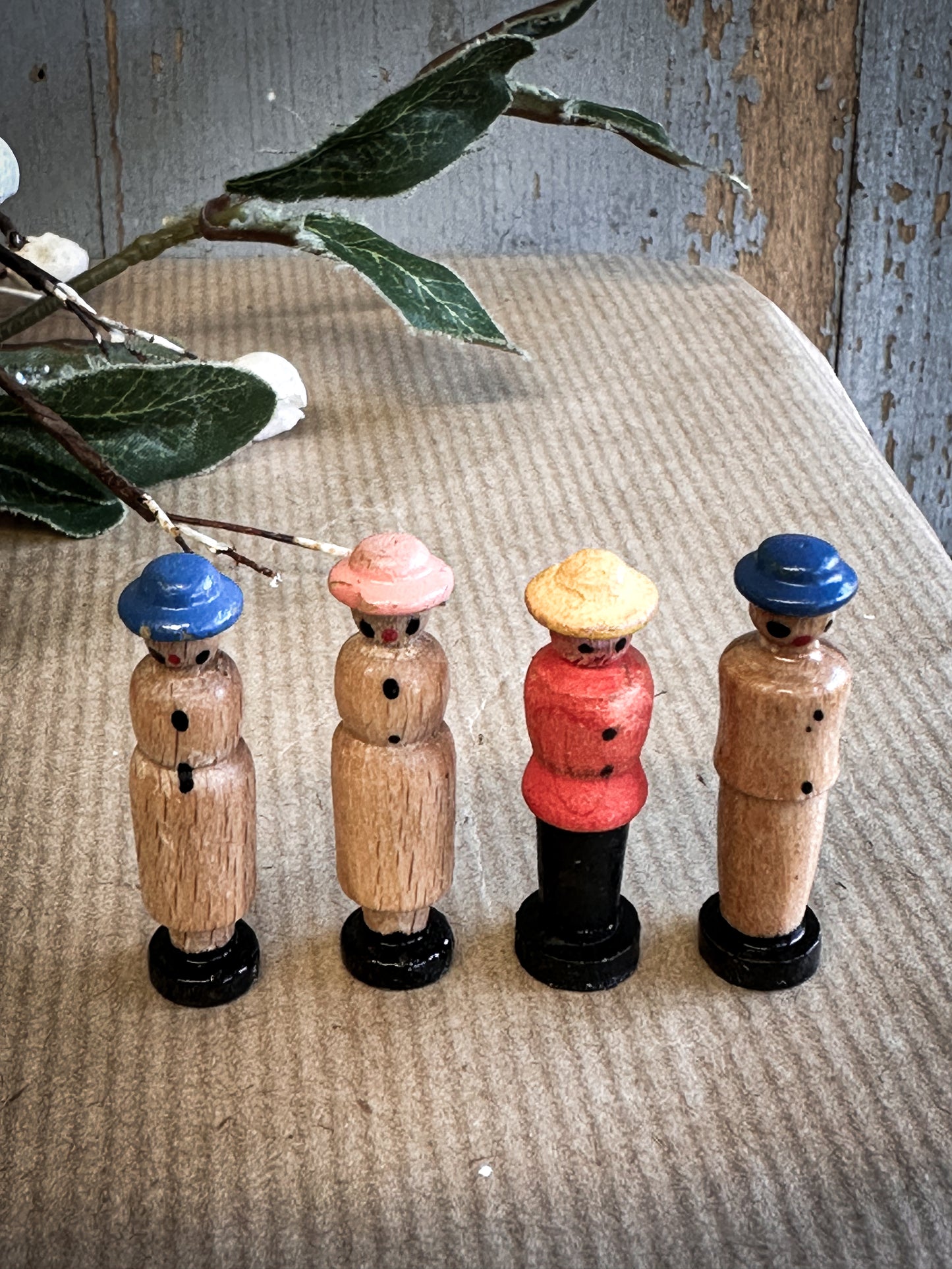 A Vintage German Erzgebirge Lady & Gentleman For A Christmas Putz Village