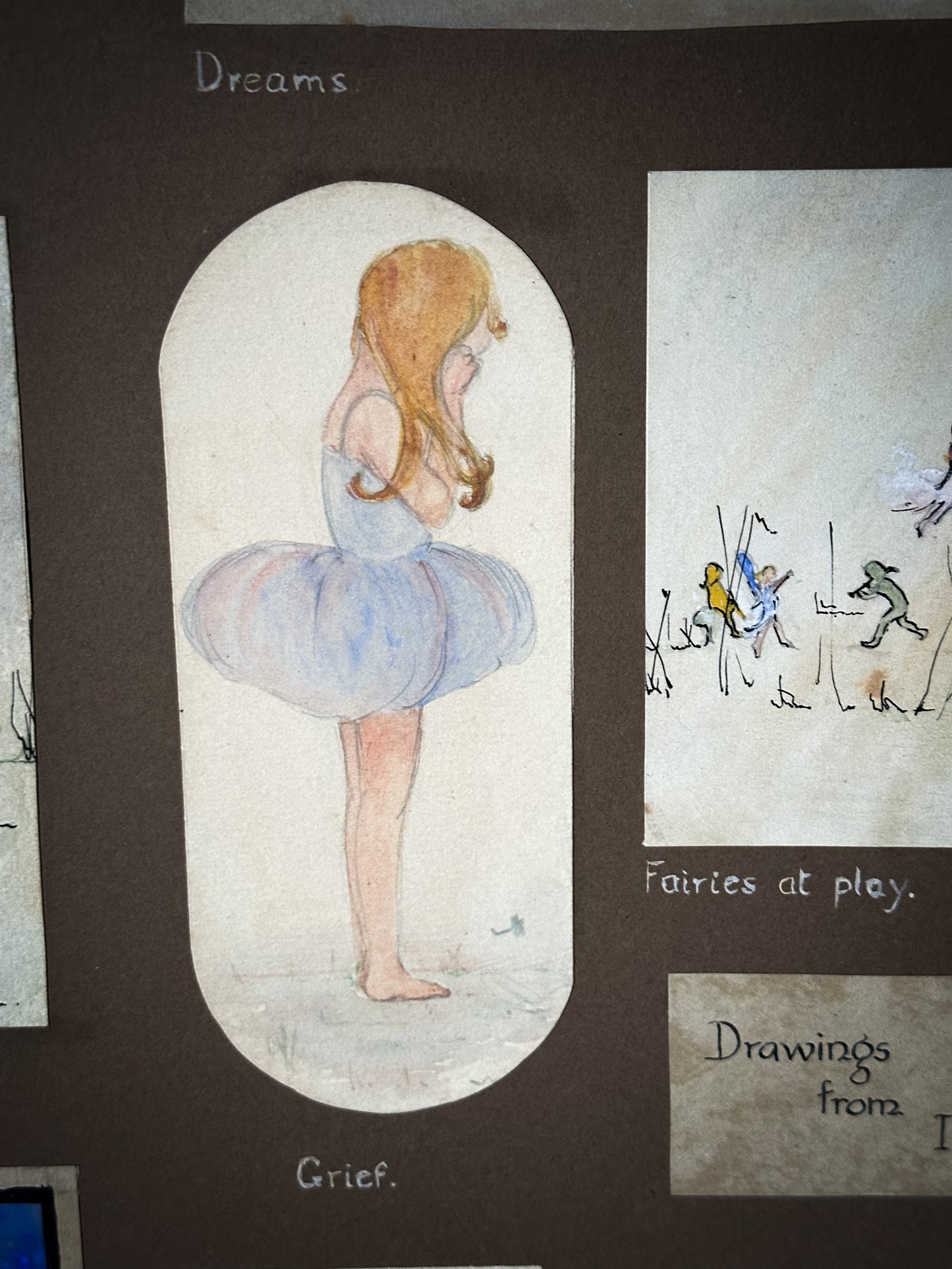 A rare surviving 1920’s young lady’s Art Portfolio entries to The Royal Drawing Society