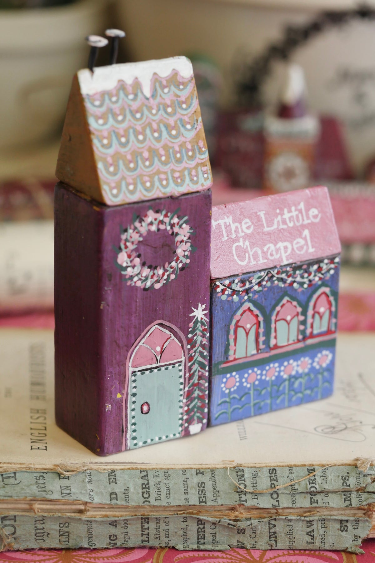 Reworked Vintage German Erzgebirge Christmas Houses – The little Chapel