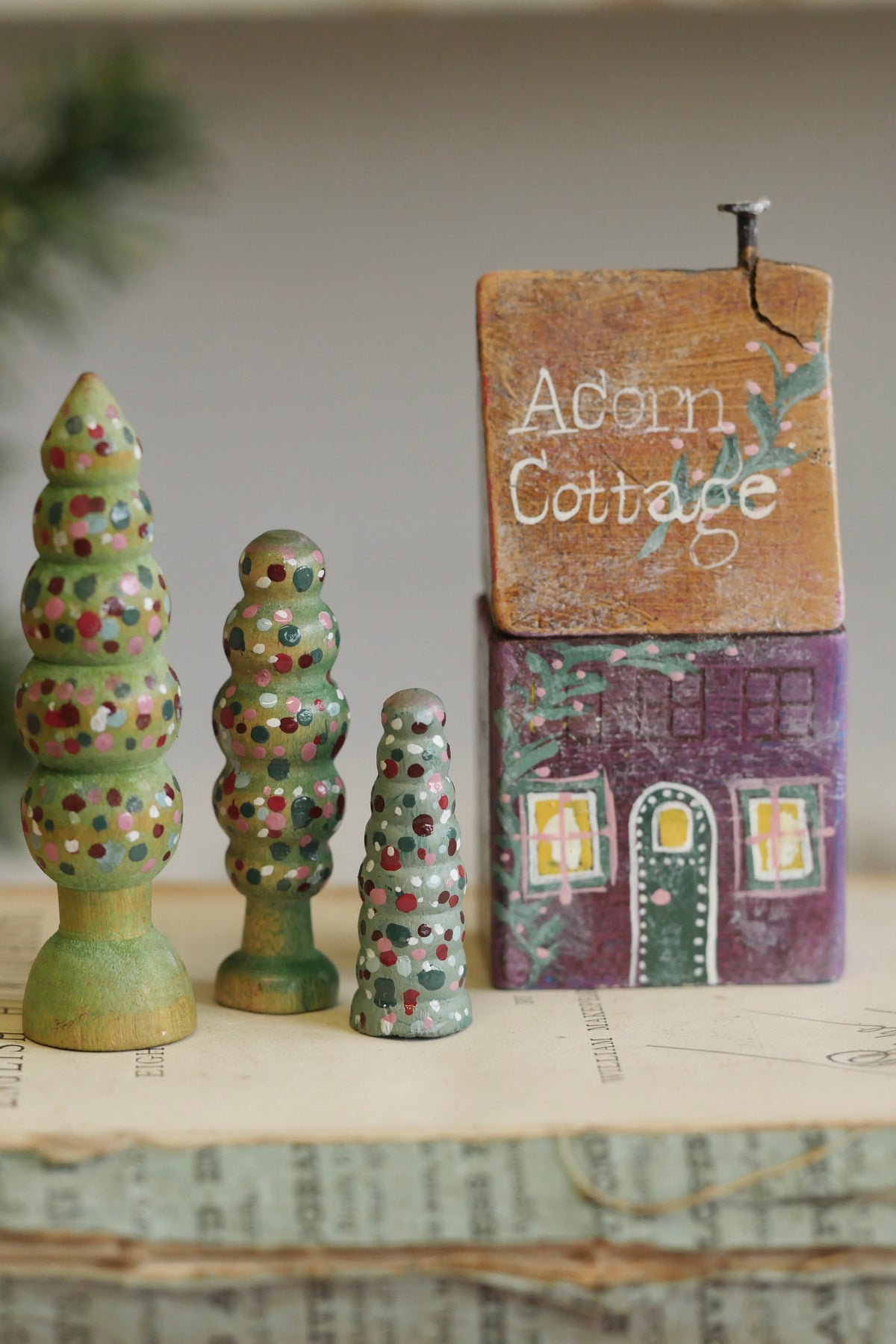 Reworked Vintage German Erzgebirge Christmas Houses – Acorn Cottage