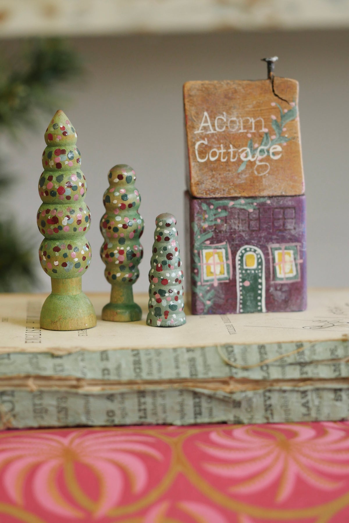 Reworked Vintage German Erzgebirge Christmas Houses – Acorn Cottage