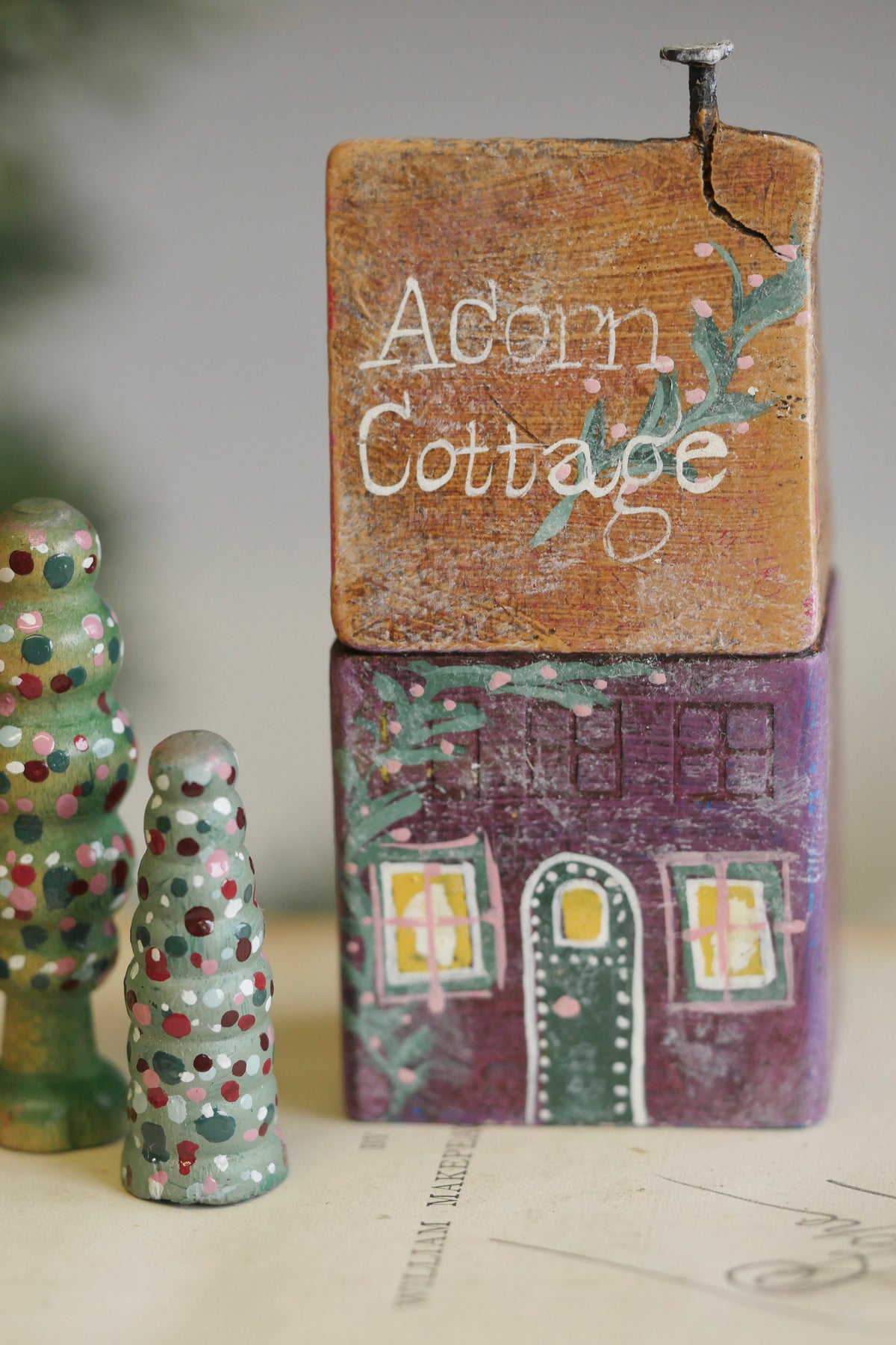 Reworked Vintage German Erzgebirge Christmas Houses – Acorn Cottage