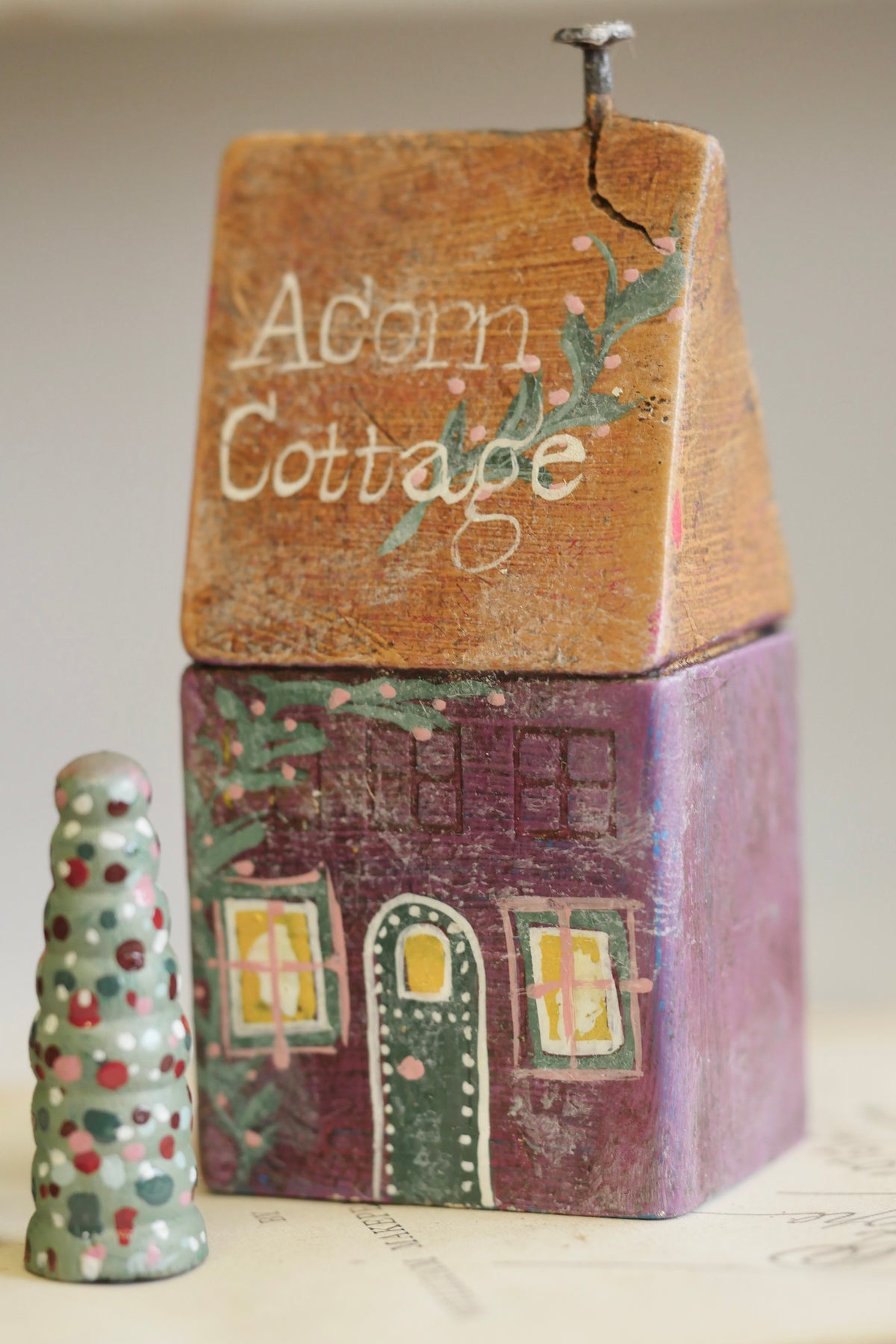 Reworked Vintage German Erzgebirge Christmas Houses – Acorn Cottage