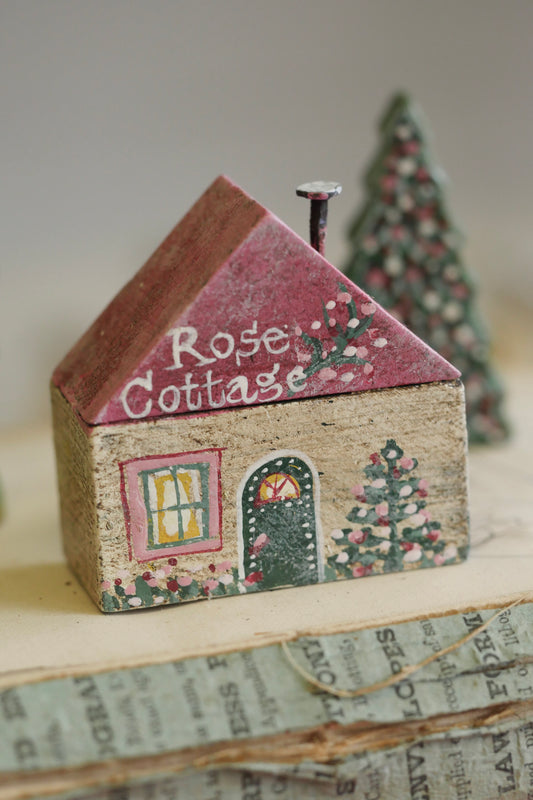 Reworked Vintage German Erzgebirge Christmas Houses – Rose Cottage