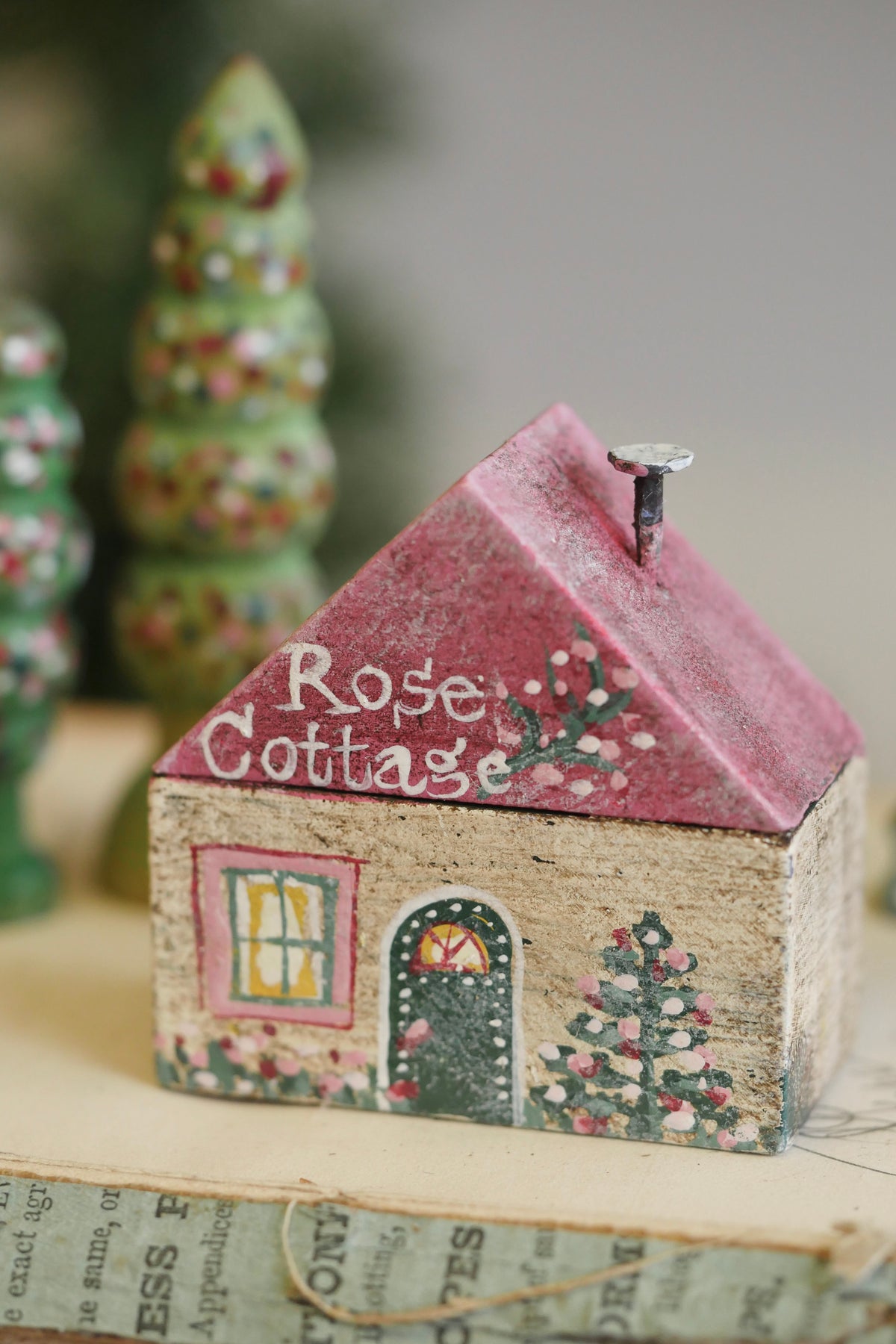 Reworked Vintage German Erzgebirge Christmas Houses – Rose Cottage