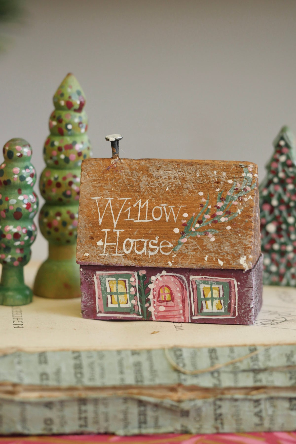 Reworked Vintage German Erzgebirge Christmas Houses –  Willow Cottage