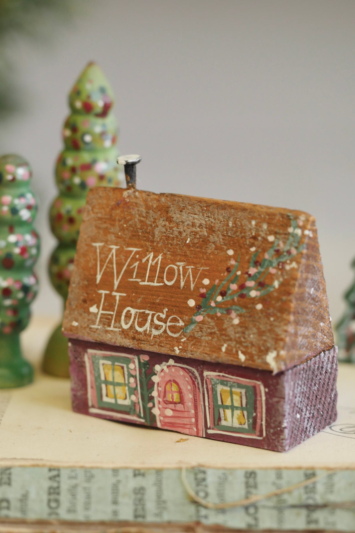 Reworked Vintage German Erzgebirge Christmas Houses –  Willow Cottage