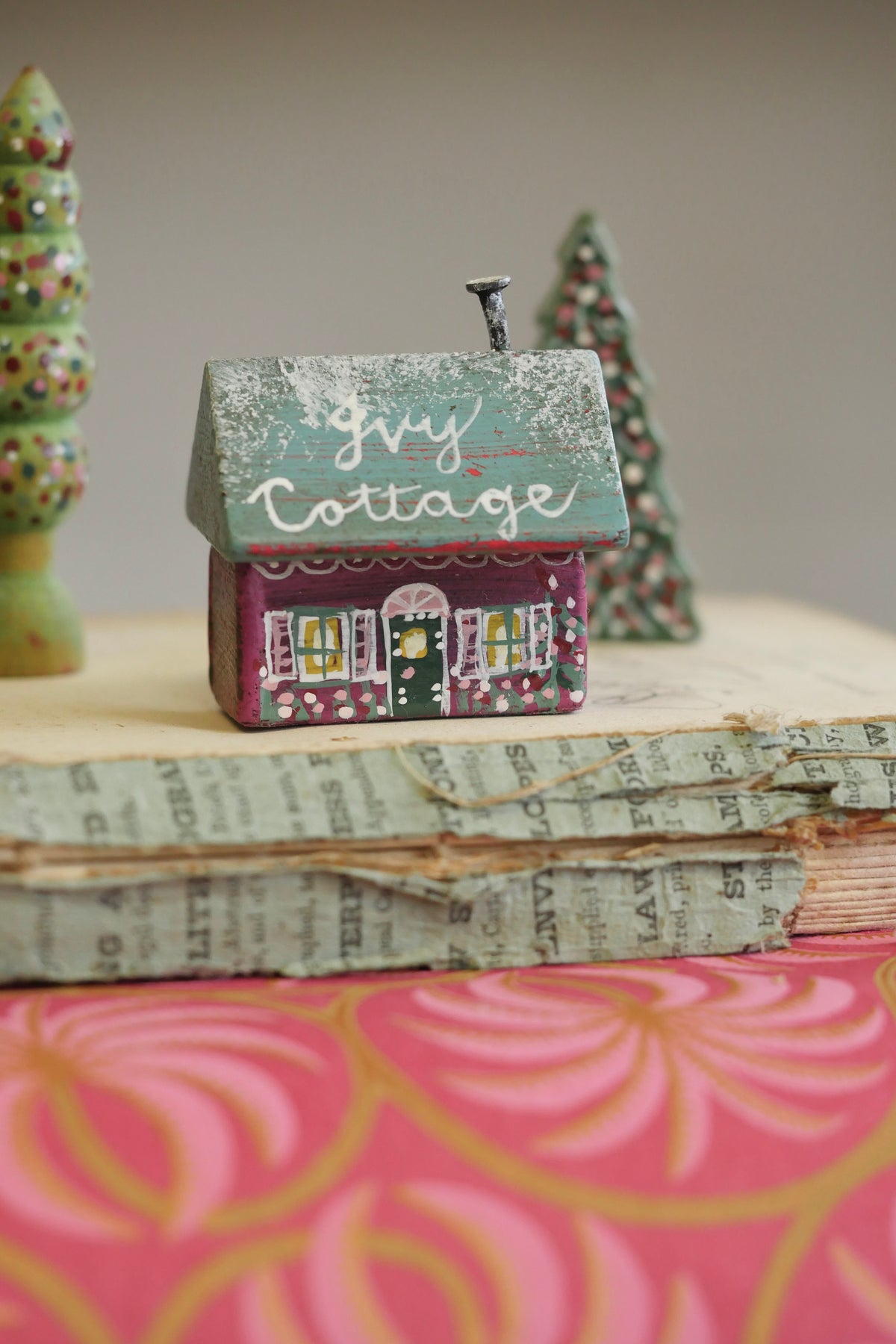 Reworked Vintage German Erzgebirge Christmas Houses – Ivy Cottage