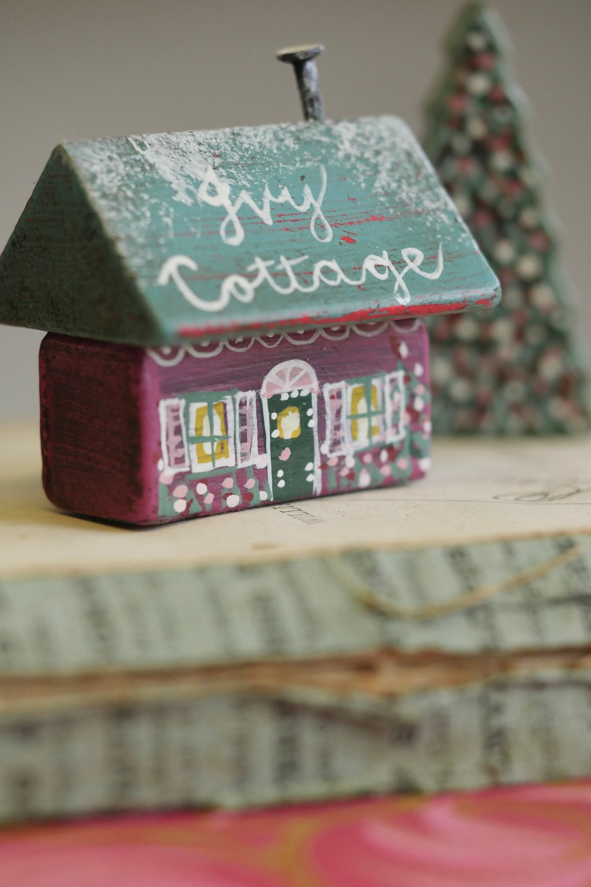Reworked Vintage German Erzgebirge Christmas Houses – Ivy Cottage