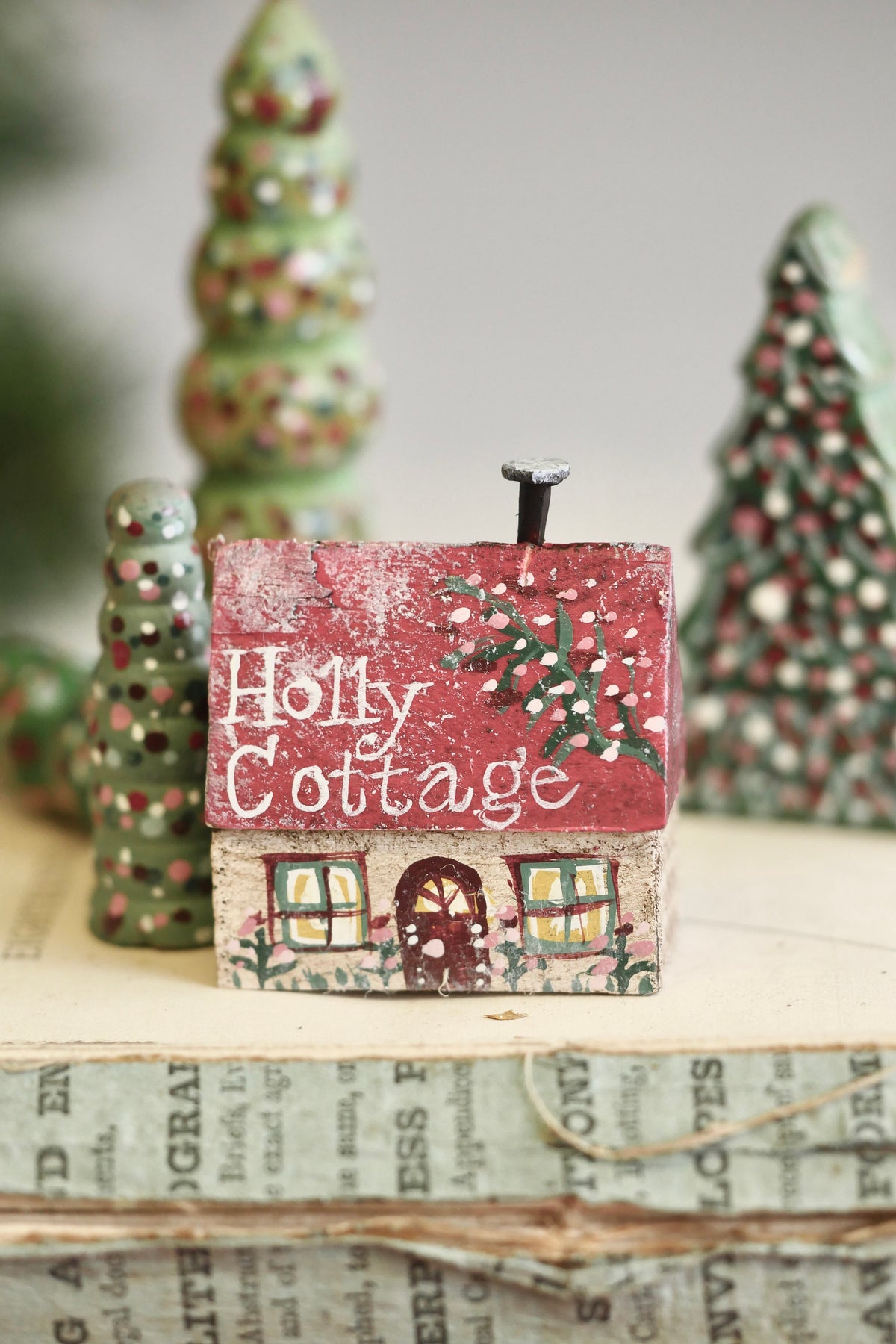 Reworked Vintage German Erzgebirge Christmas Houses – Holly Cottage