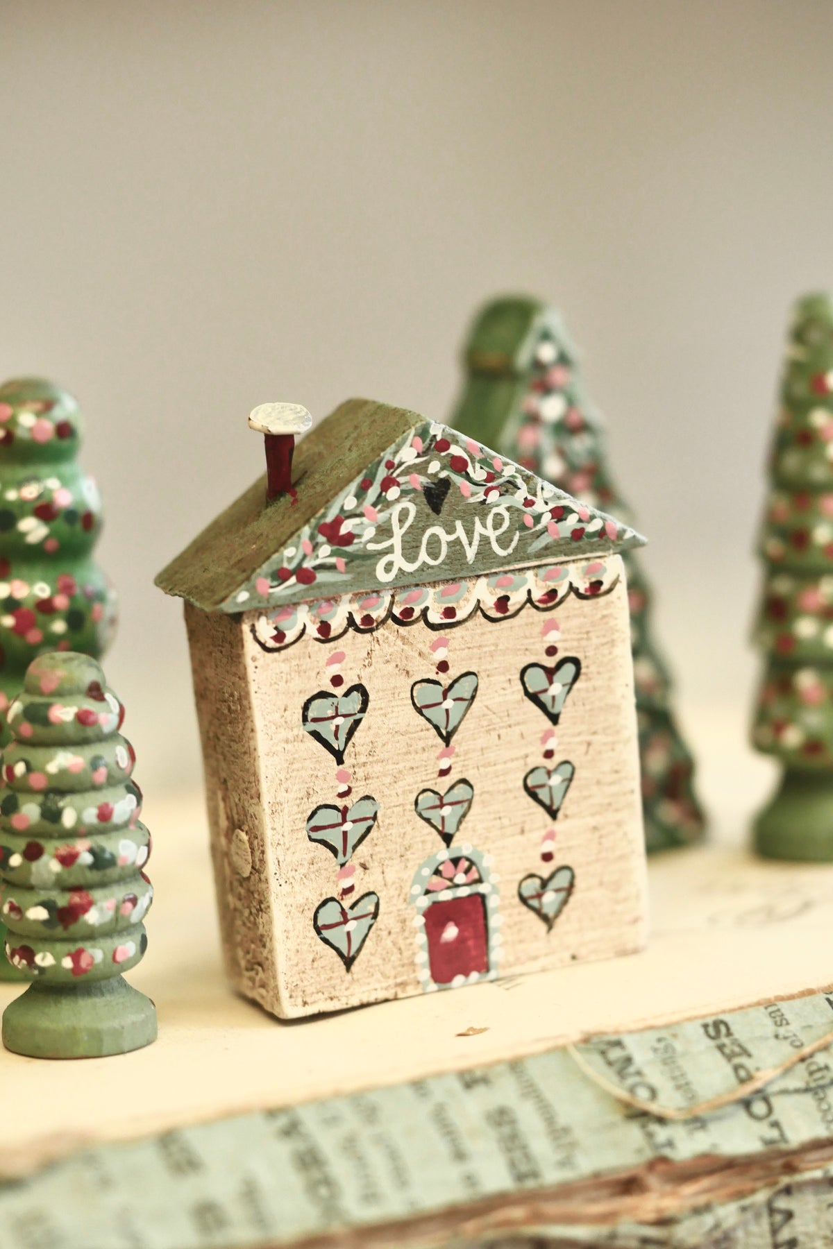 Reworked Vintage German Erzgebirge Christmas Houses – Love