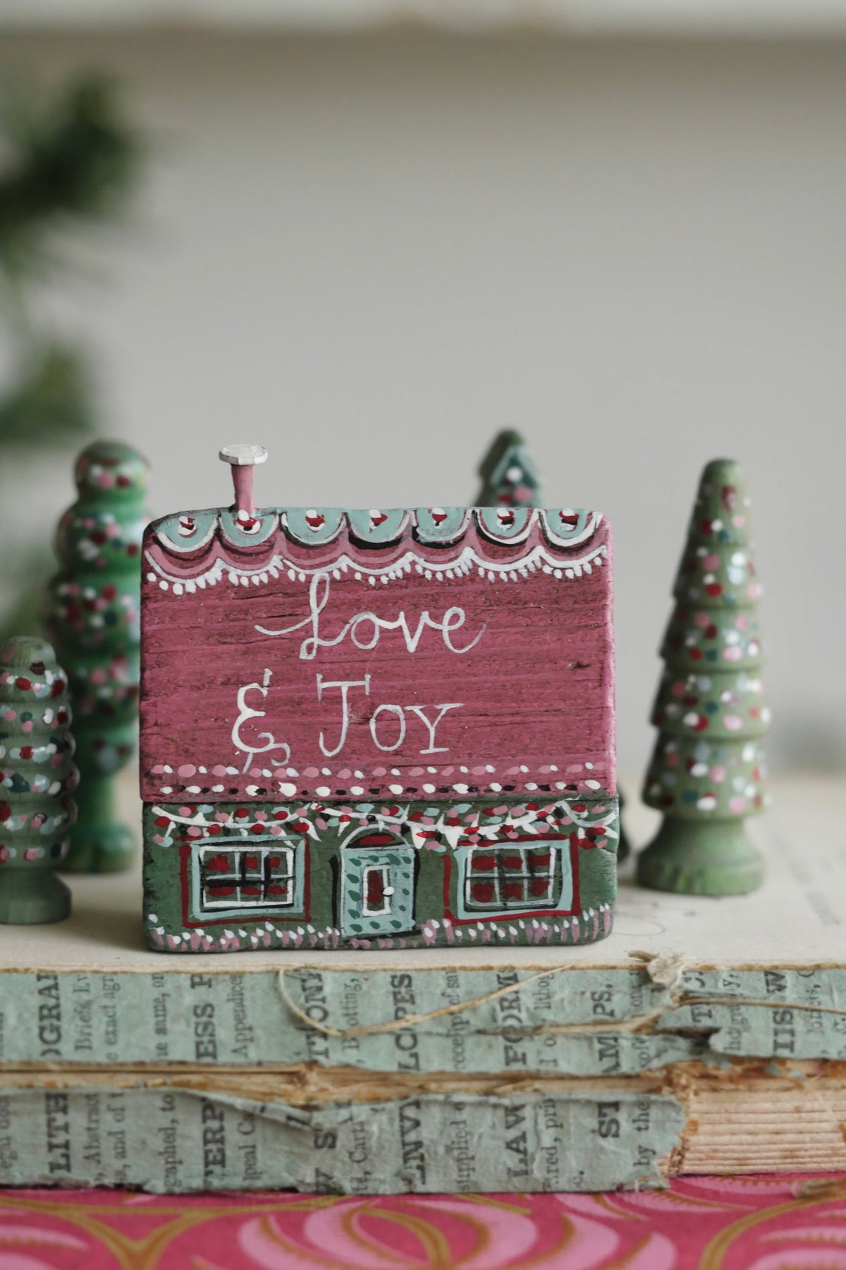 Reworked Vintage German Erzgebirge Christmas Houses – Love & Joy