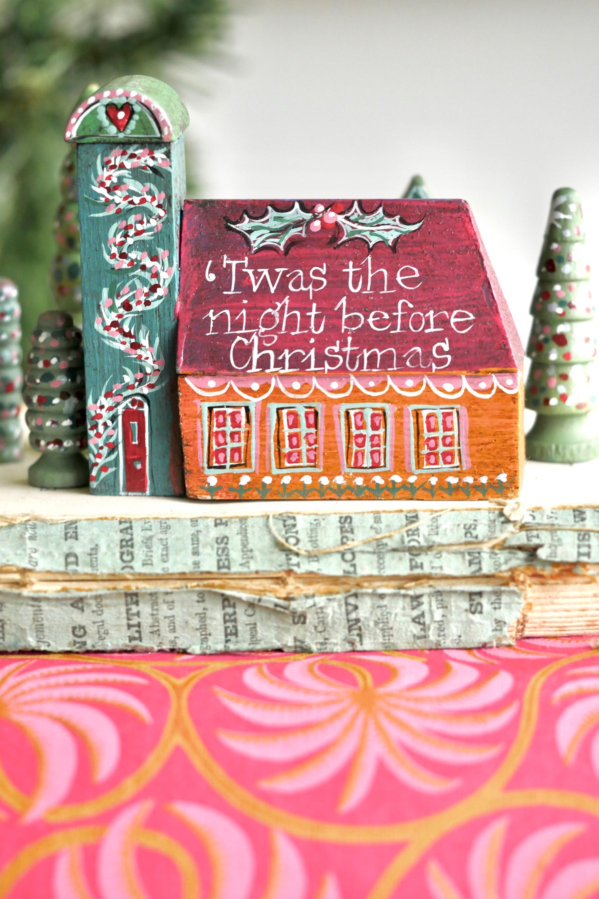 Reworked Vintage German Erzgebirge Christmas Houses – The Night Before Christmas