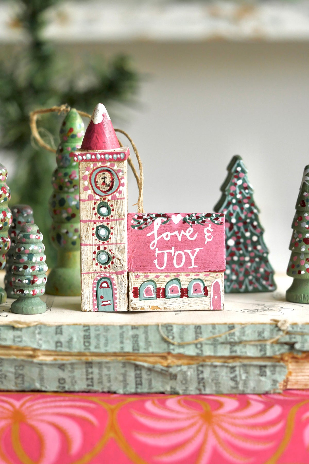 Reworked Vintage German Erzgebirge Christmas Houses – Love & Joy