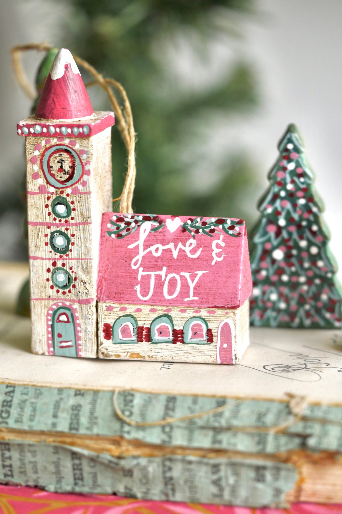 Reworked Vintage German Erzgebirge Christmas Houses – Love & Joy