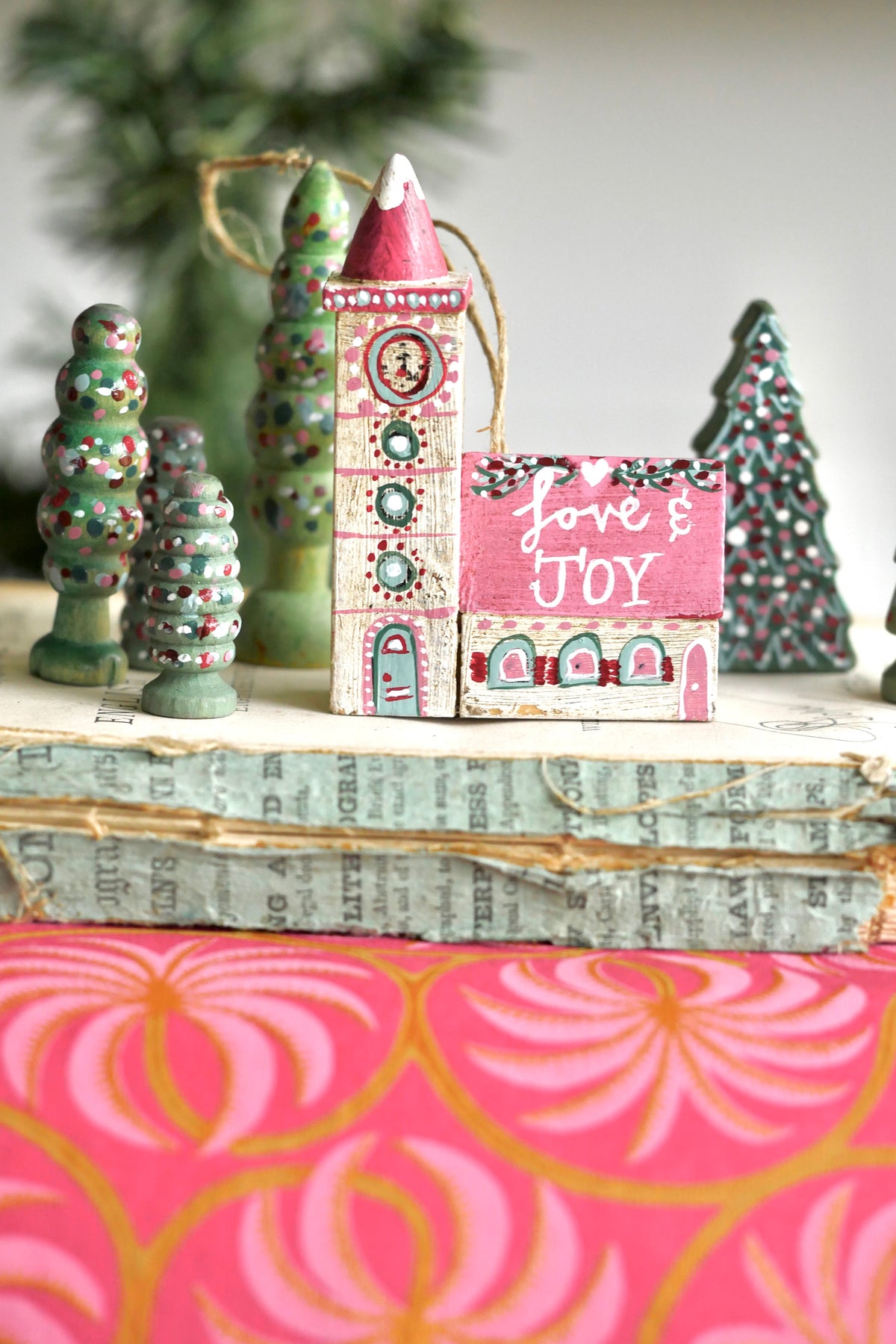 Reworked Vintage German Erzgebirge Christmas Houses – Love & Joy