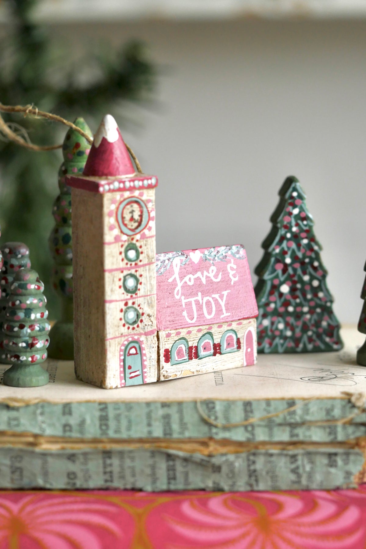 Reworked Vintage German Erzgebirge Christmas Houses – Love & Joy