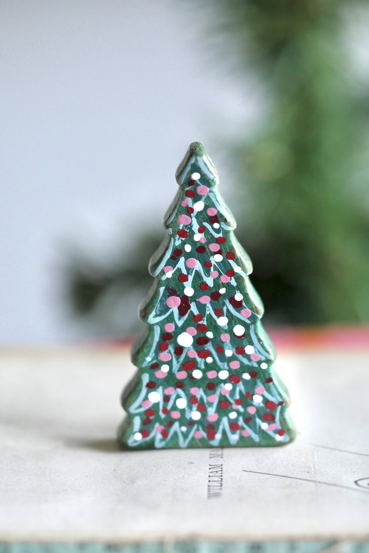 Reworked Vintage German Erzgebirge Wooden Tree