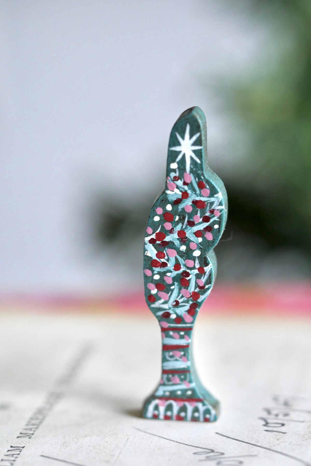 Reworked Vintage German Erzgebirge Wooden Tree