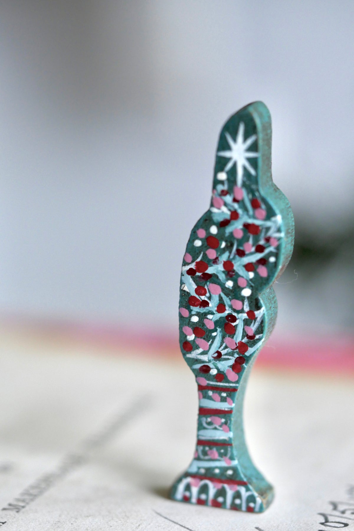 Reworked Vintage German Erzgebirge Wooden Tree