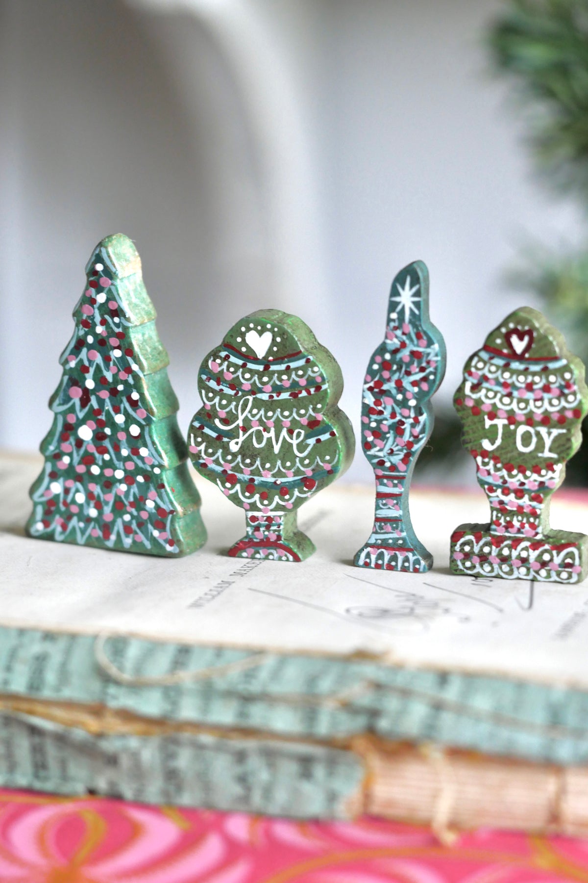 Reworked Vintage German Erzgebirge Wooden Tree