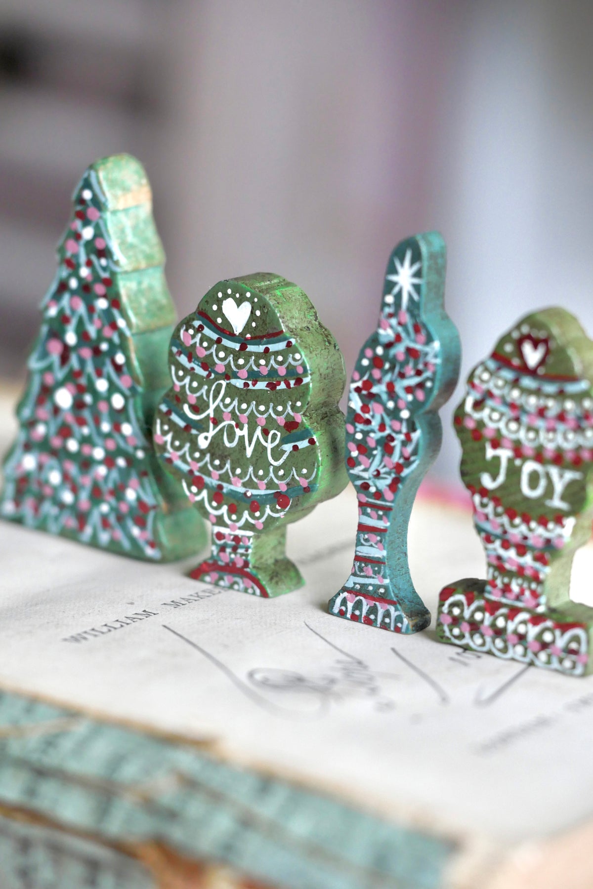 Reworked Vintage German Erzgebirge Wooden Tree