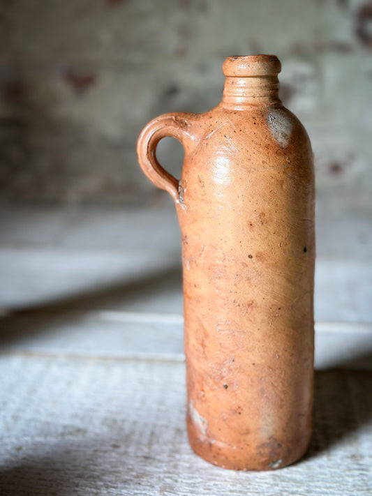Antique Nassau Stoneware Bottle No. 6 – Salt-Glazed German Mineral Water Jug c.1880–1910
