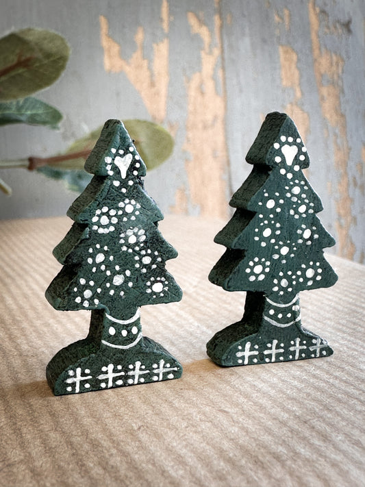 A Vintage German Reworked Erzgebirge Tree For A Christmas Putz Village