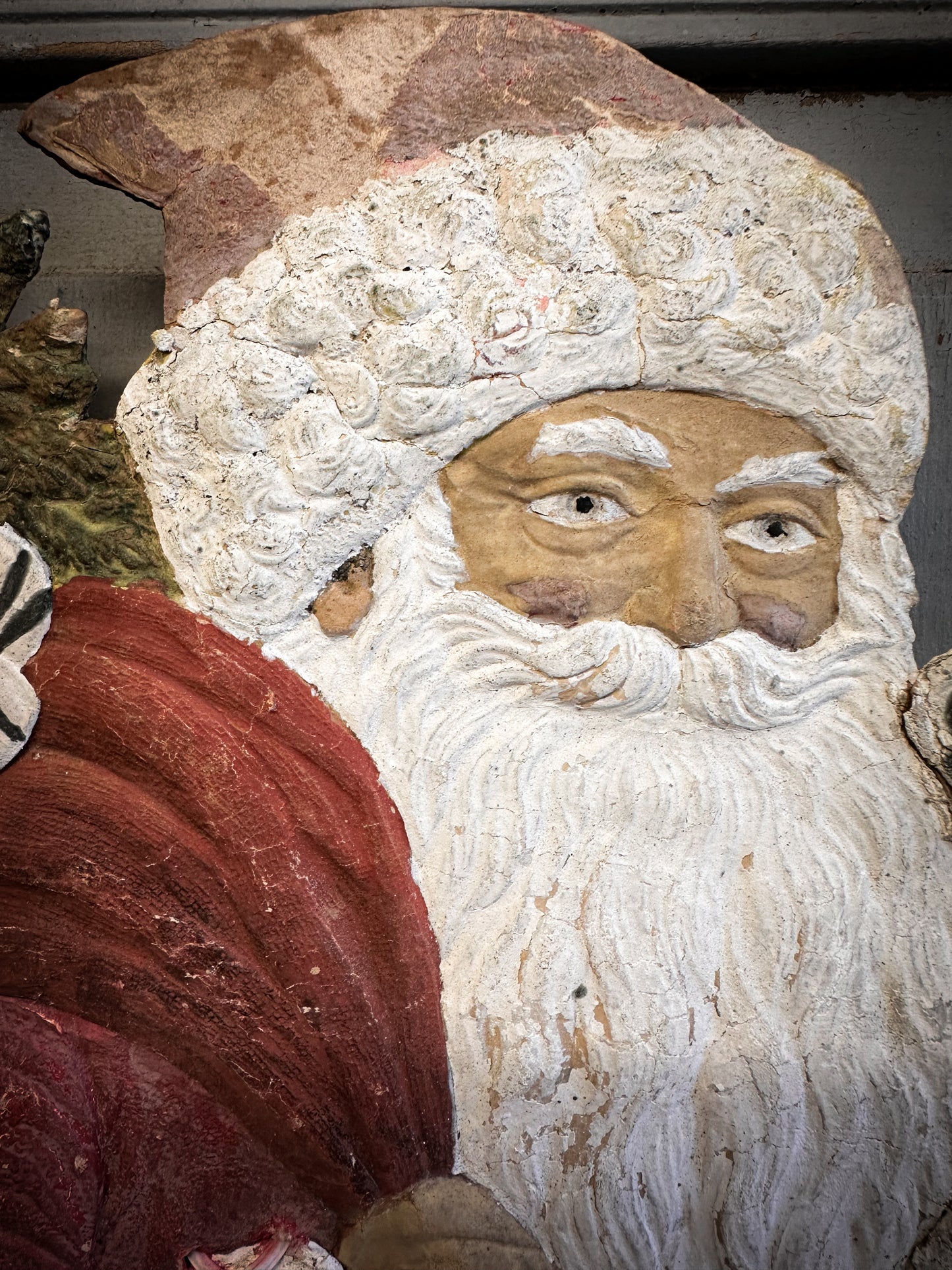 Early 20th-Century German Father Christmas Plaque
c.1920–1935 With Oral Provenance from the Bletchley Museum Collection