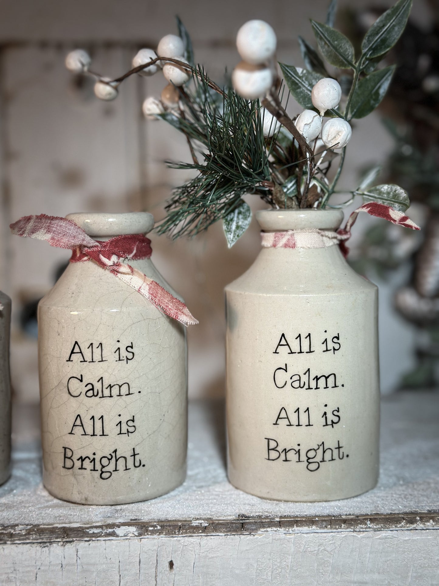 A Victorian unearthed stoneware pottery bottle with a hand painted quote