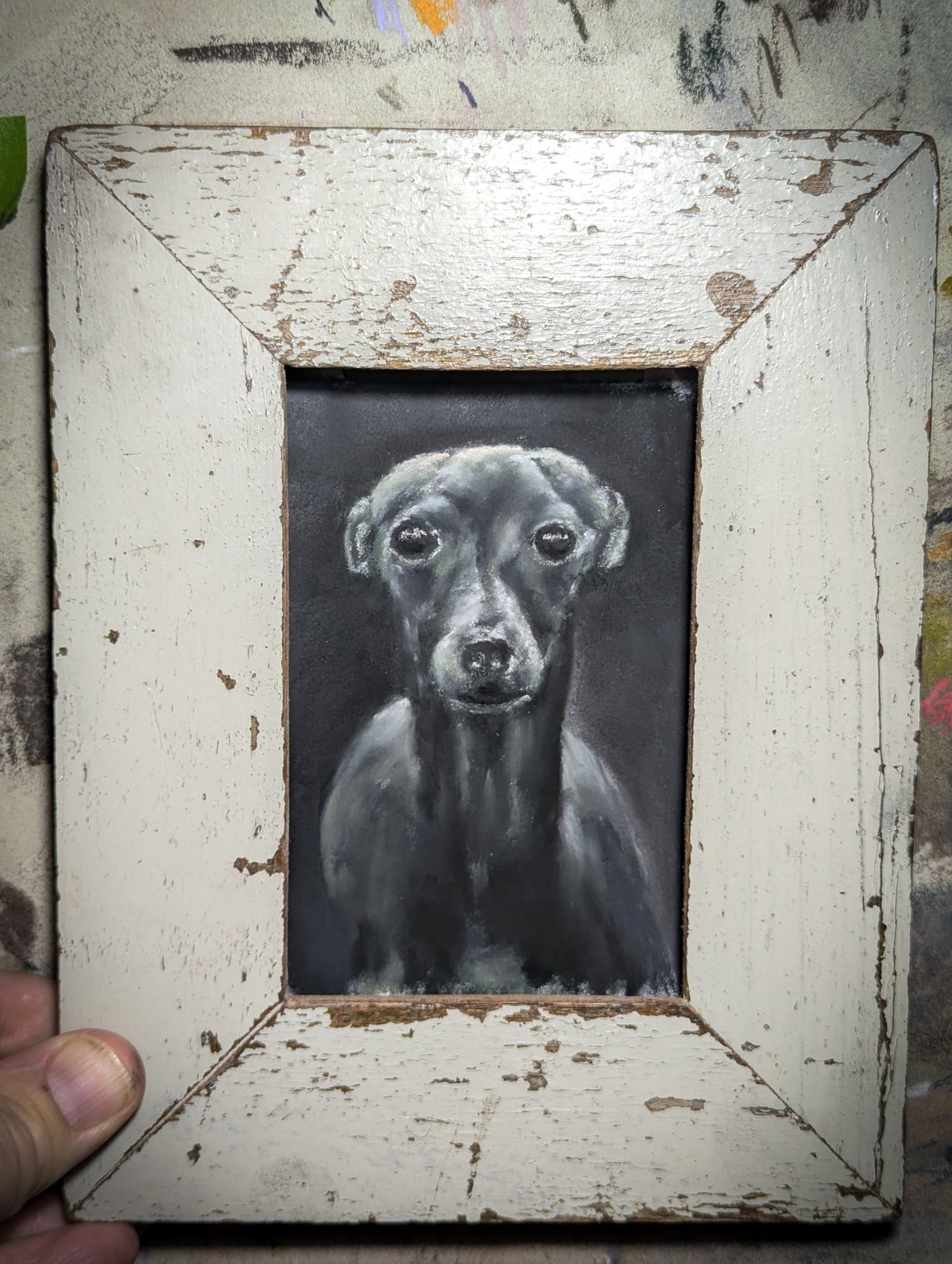 An original artwork by Steven Nicholas “Italian Greyhound”