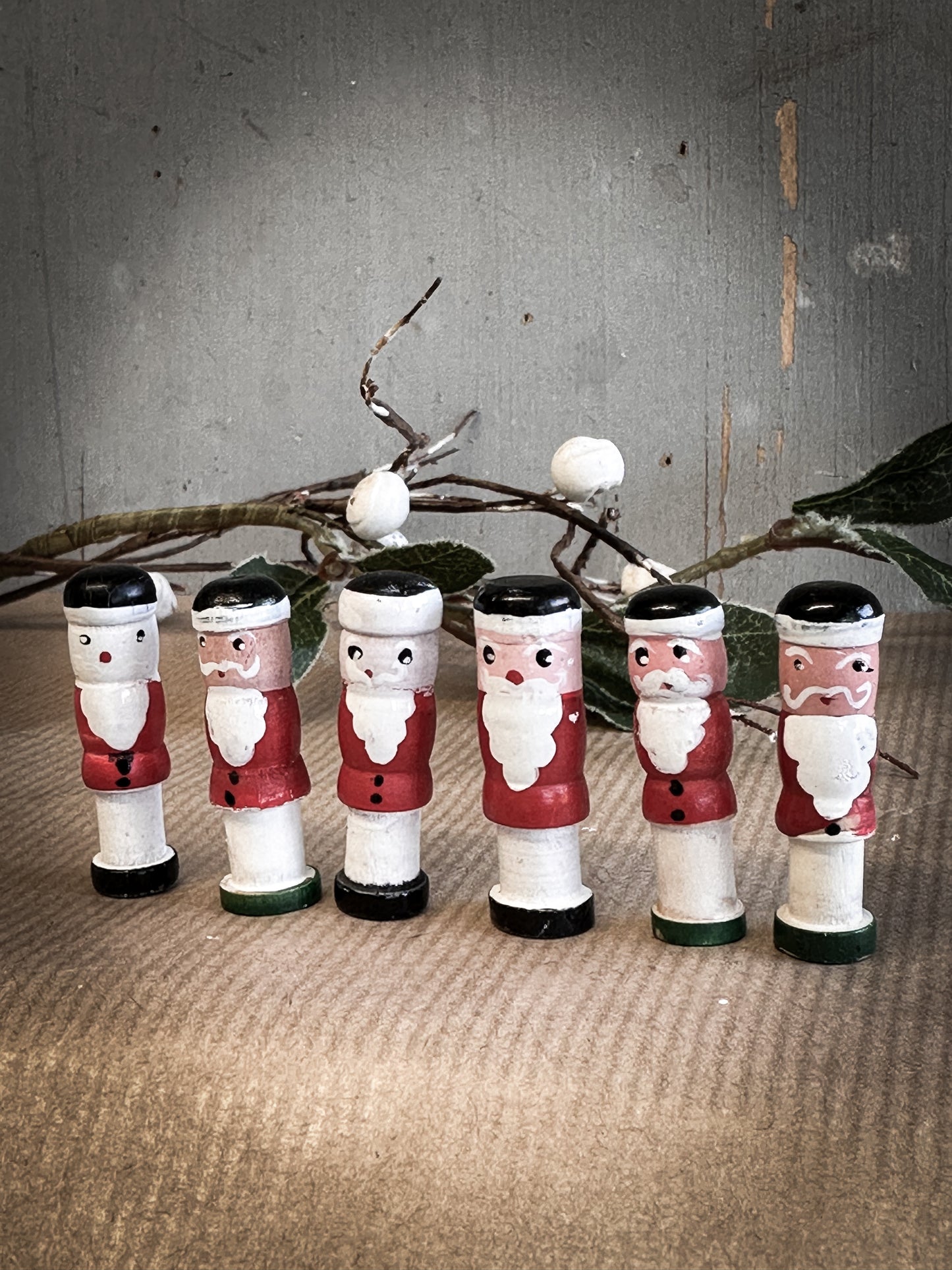 A Vintage German Reworked Erzgebirge Santa Claus For A Christmas Putz Village