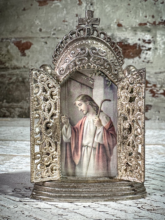 Antique French miniature Shrine