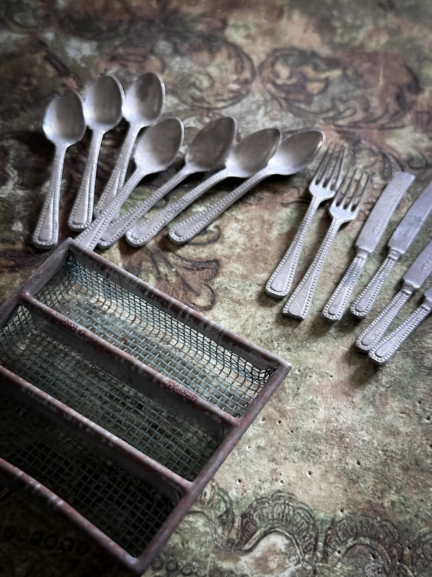 Antique German Dolls House Cutlery Set c.1900