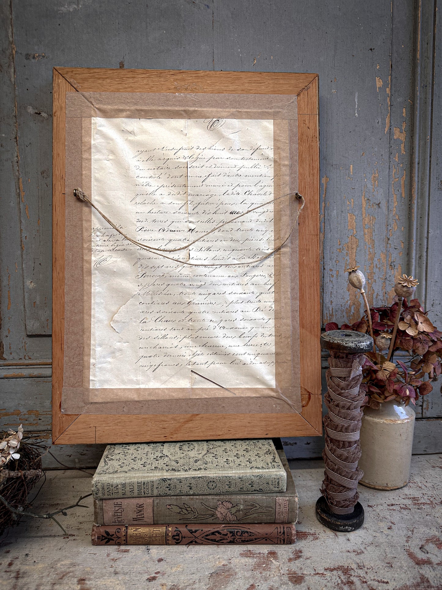 Original Framed Georgian Sampler by Mary Michell, 1824